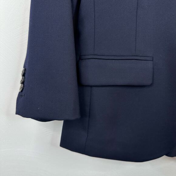J. Crew Dark Navy Sidney Super 120's Wool Lined Blazer - Picture 6 of 7